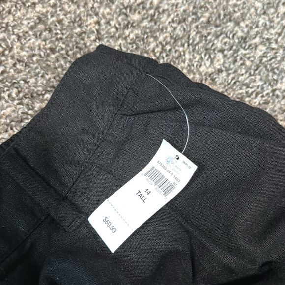 NWT! GAP Black Easy Wide-Leg Linen-Blend Trouser - ALL TALL SIZES 💎 - Picture 9 of 11